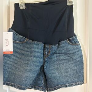 Isabel maternity Jean shorts